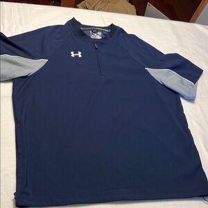 Under Armour Blue and Gray Performance Polo
